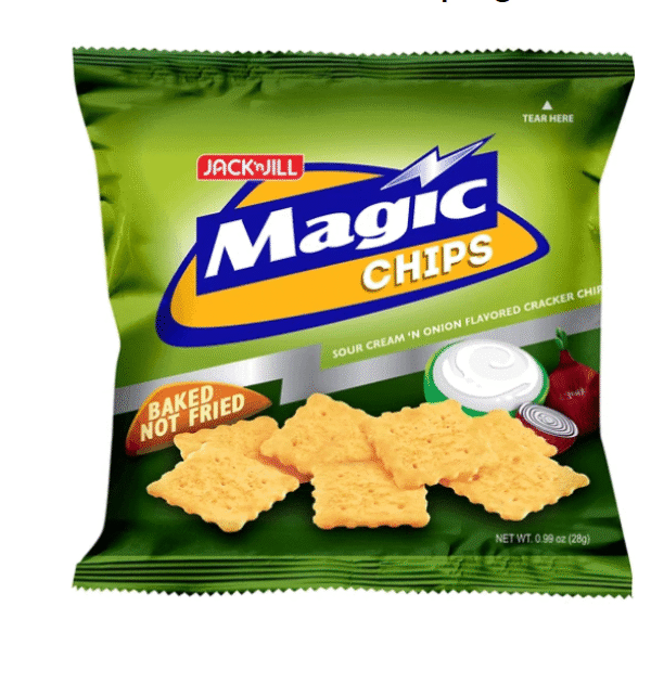 Jack 'n Jill Magic Chips Sour Cream 'n Onion Crackers 28g
